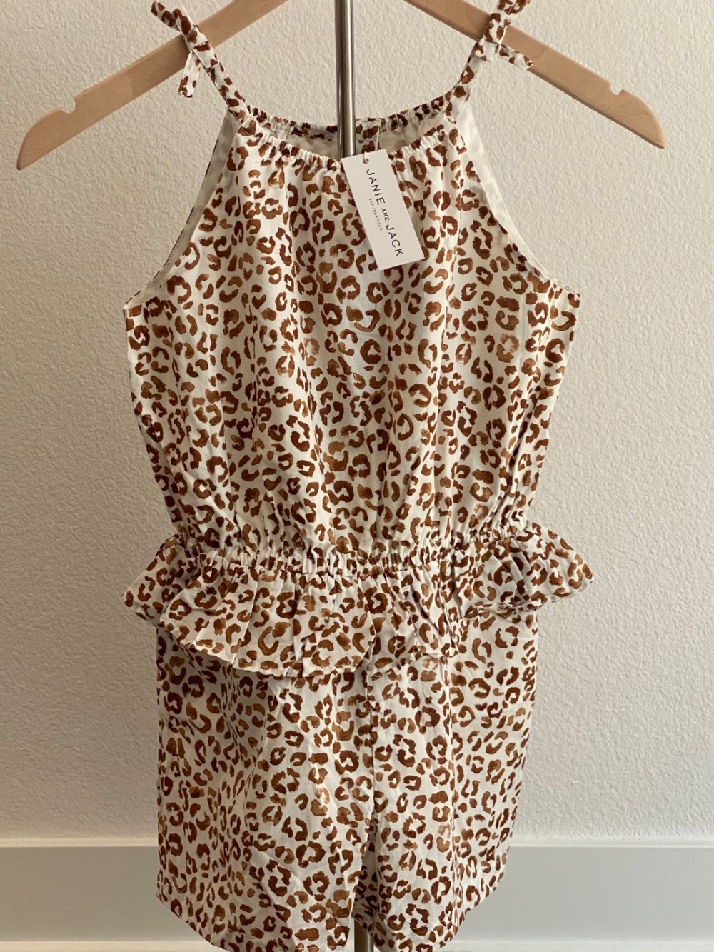 Janie and Jack Cheetah Print Romper - NWT